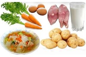 Potraviny pro dietu pro gastritidu žaludku